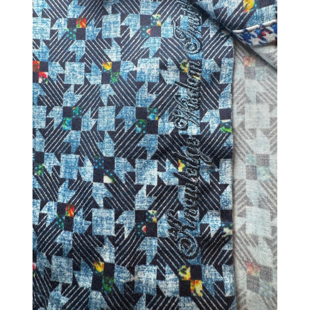 Robert Graham Tailored Fit Shirt Mens 2XL Button Down Houndstooth Flip Cuffs - Picture 9 of 12